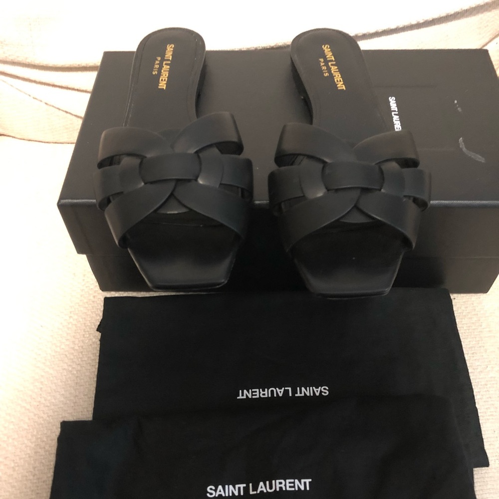 Saint Laurent Tribute Slippers